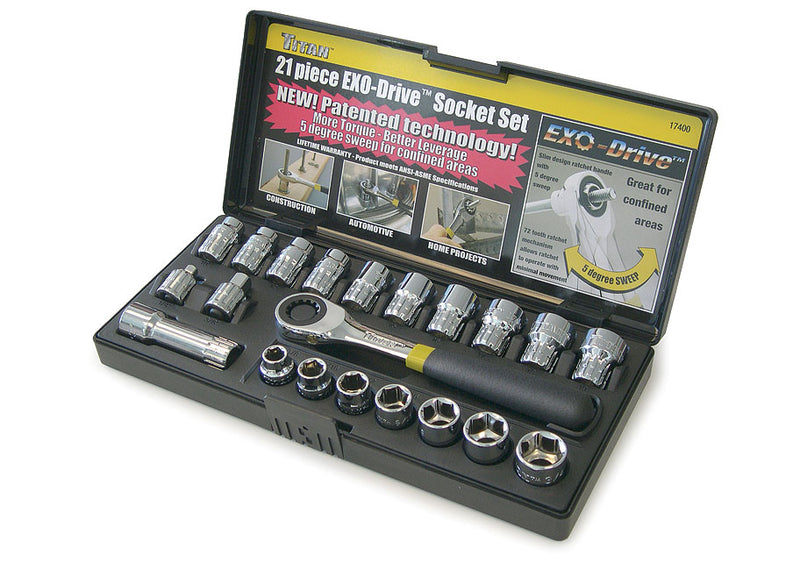 EXO-DRIVE SOCKET SET 21PC