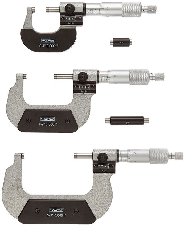 FOWLER® DIGITAL OUTSIDE MICROMETER SET, (0-3")-52-224-103