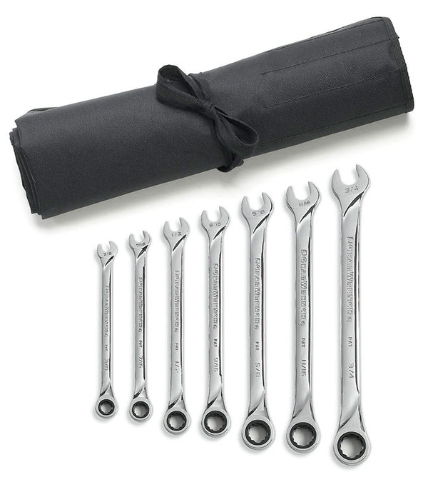 7PC XL RATCHETING COMBO WRENCH SET