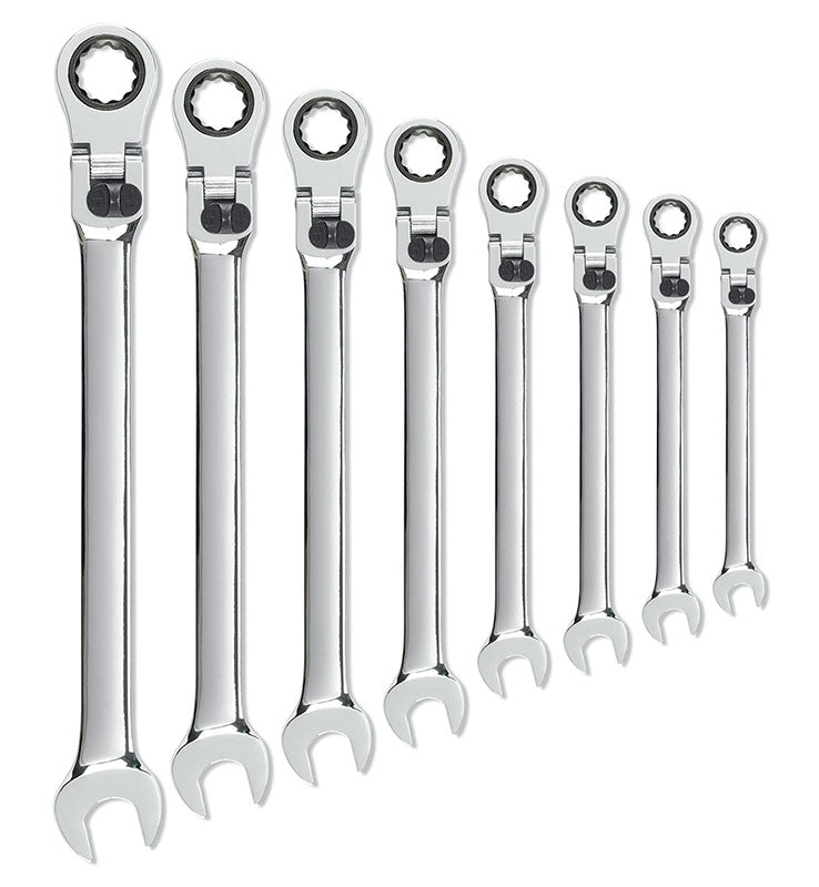 8PC XL LOCKING FLEX HEAD RATCHET