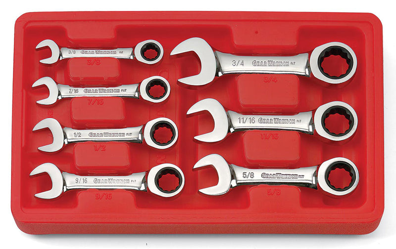 GEARWRENCH® STUBBY RATCHET SET (STRAIGHT HEAD)