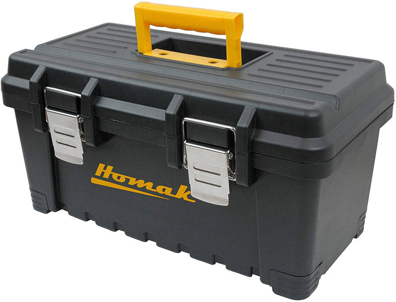 BLACK PLASTIC 19" TOOL BOX